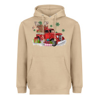 Mushroom christmas truck Heavyweight Hoodie - MaliasSmallBusiness