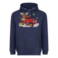 Navy christmas truck Heavyweight Hoodie - MaliasSmallBusiness