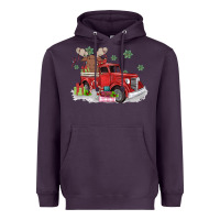Plum christmas truck Heavyweight Hoodie - MaliasSmallBusiness