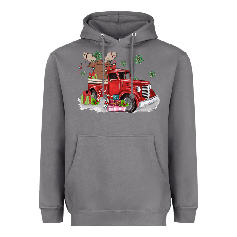Christmas Truck Heavyweight Hoodie by MaliasSmallBusiness | Teevron