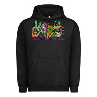 Pigment Black Peace love Halloween Urban Hoodie - NancyCooperArtShop