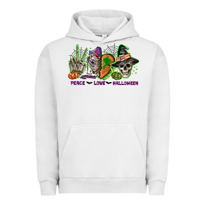 Peace Love Halloween Urban Hoodie by NancyCooperArtShop | Teevron