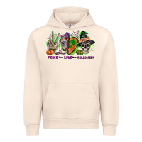 Sandshell Peace love Halloween Urban Hoodie - NancyCooperArtShop