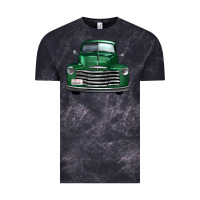 Cloud Black western green truck front view Vintage Tee - FaDigitalArtStudio