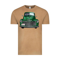 Vintage Camel western green truck front view Vintage Tee - FaDigitalArtStudio
