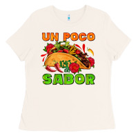 Bone un poco sabor with taco and pepper Ladies Tee - AdoDesignShop