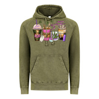 Vintage Olive weed coffee cups Vintage Hoodie - Zillion Design Studio