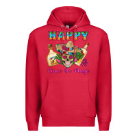 Cardinal Happy Cinco De Mayo Mexican Skull Tequila Bottle Roses Cactus Premium Hoodie - Artiststas