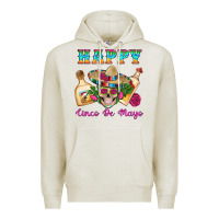 Oatmeal Heather Happy Cinco De Mayo Mexican Skull Tequila Bottle Roses Cactus Premium Hoodie - Artiststas