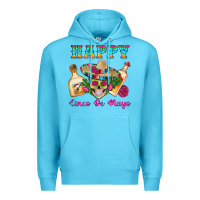 Ocean Blue Happy Cinco De Mayo Mexican Skull Tequila Bottle Roses Cactus Premium Hoodie - Artiststas