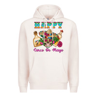 Pale Pink Happy Cinco De Mayo Mexican Skull Tequila Bottle Roses Cactus Premium Hoodie - Artiststas