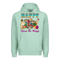 Seafoam Happy Cinco De Mayo Mexican Skull Tequila Bottle Roses Cactus Premium Hoodie - Artiststas