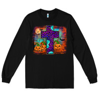 Black halloween cross Long Sleeve Tee - JahusDesignShop