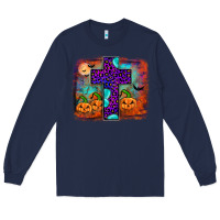 Navy halloween cross Long Sleeve Tee - JahusDesignShop
