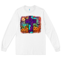 White halloween cross Long Sleeve Tee - JahusDesignShop