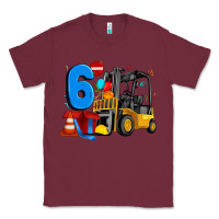 Burgundy forklift birthday six Classic Tee - Artiststas