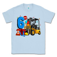Dusty Blue forklift birthday six Classic Tee - Artiststas