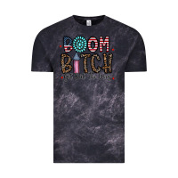 Cloud Black boom bitch Vintage Tee - CowhideDigitalArt