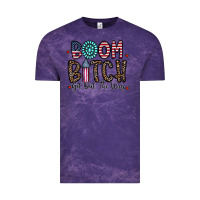 Cloud Purple boom bitch Vintage Tee - CowhideDigitalArt