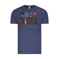 Vintage Denim boom bitch Vintage Tee - CowhideDigitalArt
