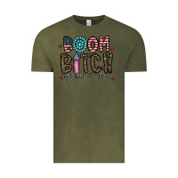 Vintage Olive boom bitch Vintage Tee - CowhideDigitalArt
