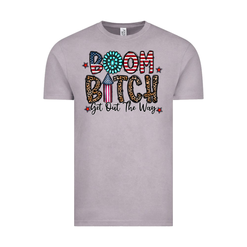 Boom Bitch Vintage Tee by CowhideDigitalArt | Teevron