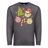 Charcoal Heather christmas conchas Premium Sweatshirt - MaliasSmallBusiness