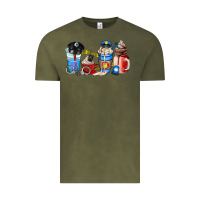Vintage Olive police coffee cup Vintage Tee - AdoDesignShop
