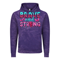 Cloud Purple Brave and Strong Vintage Hoodie - texasbilliewilder