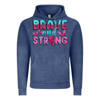 Vintage Denim Brave and Strong Vintage Hoodie - texasbilliewilder