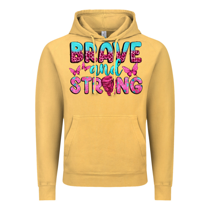 Brave And Strong Vintage Hoodie by texasbilliewilder | Teevron