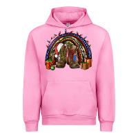 Fuchsia Pink Army Christmas rainbow Urban Hoodie - NancyCooperArtShop