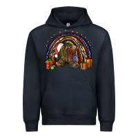 Navy Army Christmas rainbow Urban Hoodie - NancyCooperArtShop