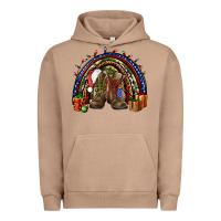 Pigment Burro Army Christmas rainbow Urban Hoodie - NancyCooperArtShop