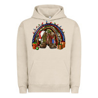 Pigment French Oak Army Christmas rainbow Urban Hoodie - NancyCooperArtShop