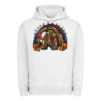 Pigment Lunar Rock Army Christmas rainbow Urban Hoodie - NancyCooperArtShop