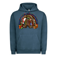 Pigment Midnight Navy Army Christmas rainbow Urban Hoodie - NancyCooperArtShop