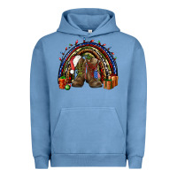 Pigment Pebble Blue Army Christmas rainbow Urban Hoodie - NancyCooperArtShop