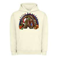 Pigment Pistachio Army Christmas rainbow Urban Hoodie - NancyCooperArtShop