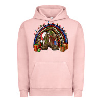 Pigment Salmon Army Christmas rainbow Urban Hoodie - NancyCooperArtShop