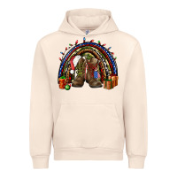 Sandshell Army Christmas rainbow Urban Hoodie - NancyCooperArtShop