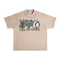 French Oak peace love baseball Urban Heavy Tee - CowhideDigitalArt