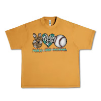 Peanut Butter peace love baseball Urban Heavy Tee - CowhideDigitalArt