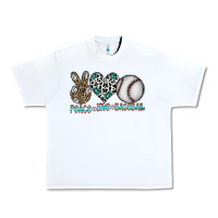 White peace love baseball Urban Heavy Tee - CowhideDigitalArt