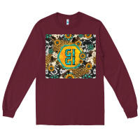 Burgundy gigi sunflower turquoise Long Sleeve Tee - Jasminsmagicworld