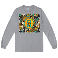 Heather Grey gigi sunflower turquoise Long Sleeve Tee - Jasminsmagicworld
