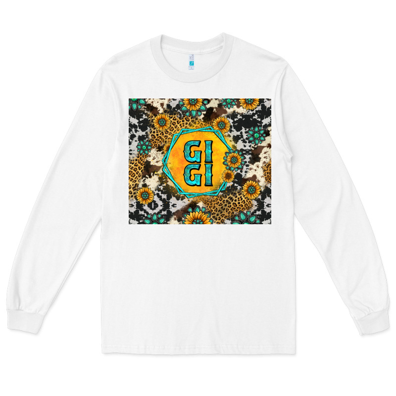 Gigi Sunflower Turquoise Long Sleeve Tee by Jasminsmagicworld | Teevron