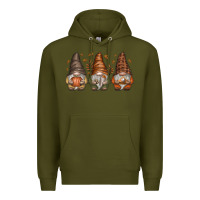 Army Green fall gnomes Premium Hoodie - SublimationCraftShop