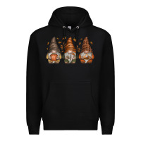 Black fall gnomes Premium Hoodie - SublimationCraftShop