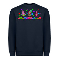Navy lgbtq gnome  libbey glass Heavyweight Sweatshirt - HRA Design Shop